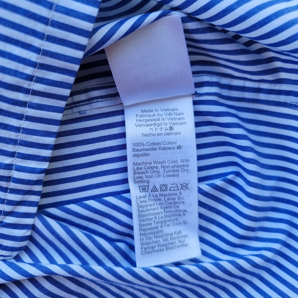 New! J.Crew Small S Blue Striped Cotton Shorts Top Pajama PJ set NWT - Picture 6 of 11
